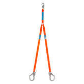 SpanSet ERGO Web Fixed - Twin Energy Absorbing Lanyard with Double Action Scaffolding Hooks